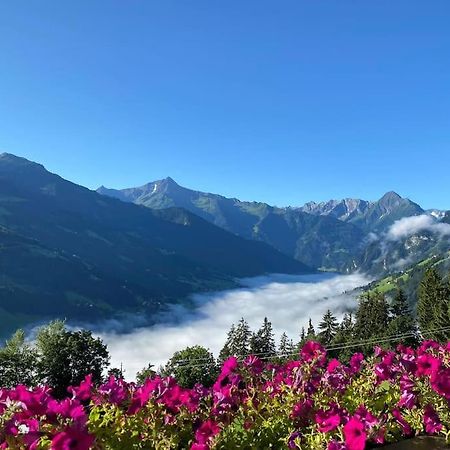 Ferienhaus Zillertal Panorama Blick Balkon Sauna Zellberg Eksteriør billede
