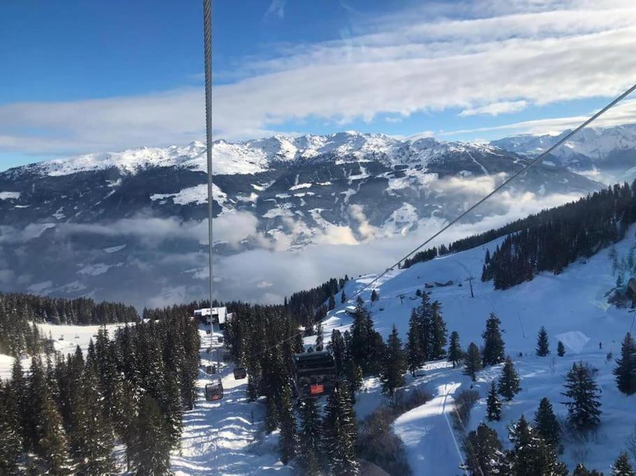 Ferienhaus Zillertal Panorama Blick Balkon Sauna Zellberg Eksteriør billede
