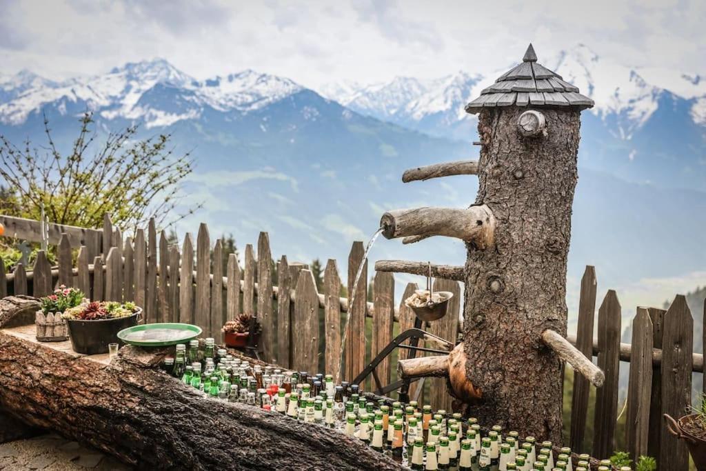Ferienhaus Zillertal Panorama Blick Balkon Sauna Zellberg Eksteriør billede