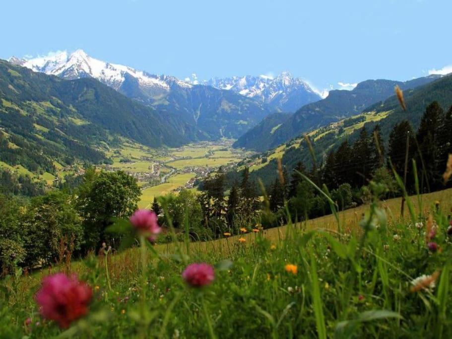 Ferienhaus Zillertal Panorama Blick Balkon Sauna Zellberg Eksteriør billede