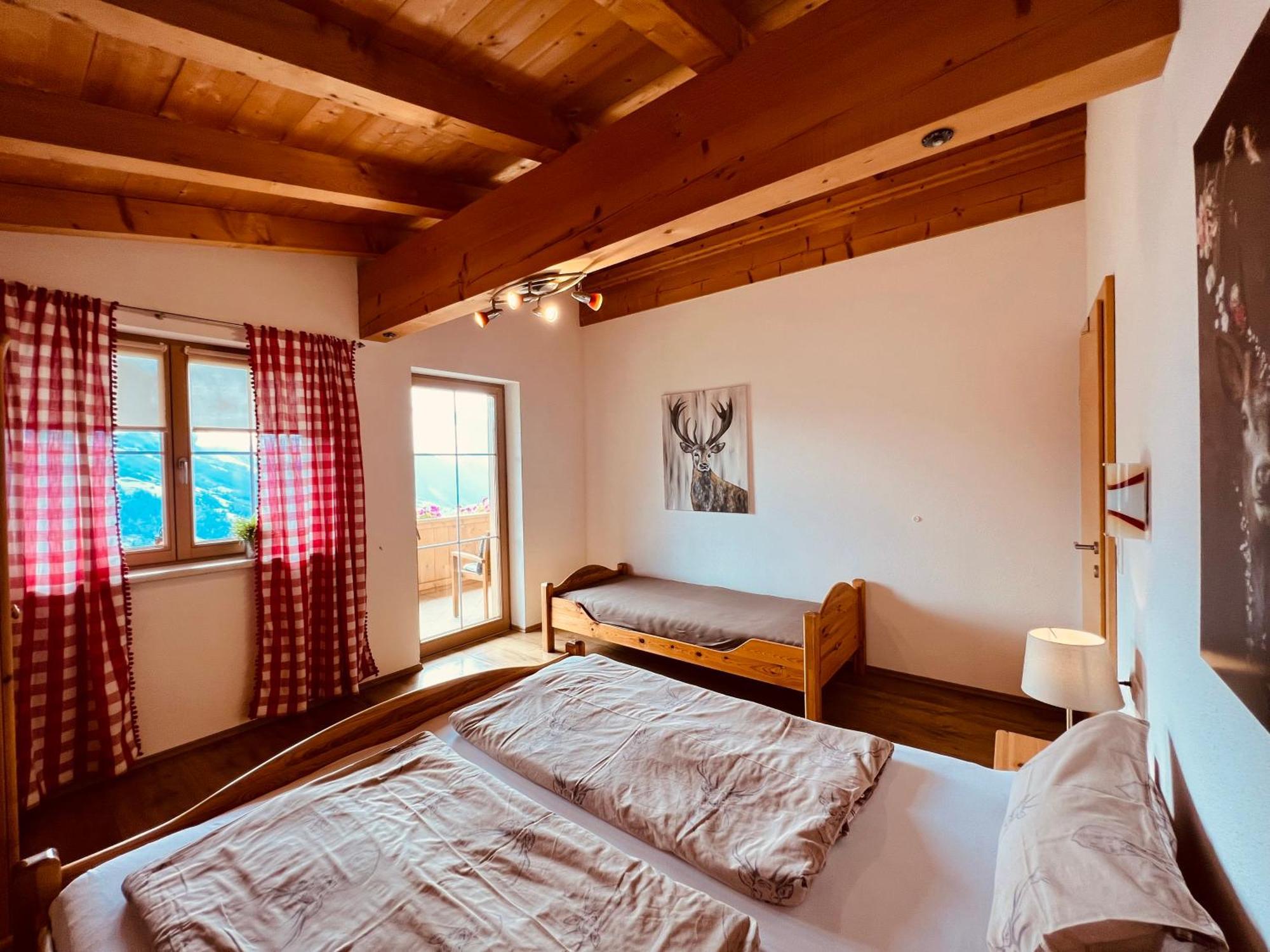 Ferienhaus Zillertal Panorama Blick Balkon Sauna Zellberg Eksteriør billede